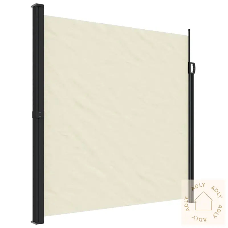 Uttrekkbar Sidemarkise Kremhvit 200X300 Cm