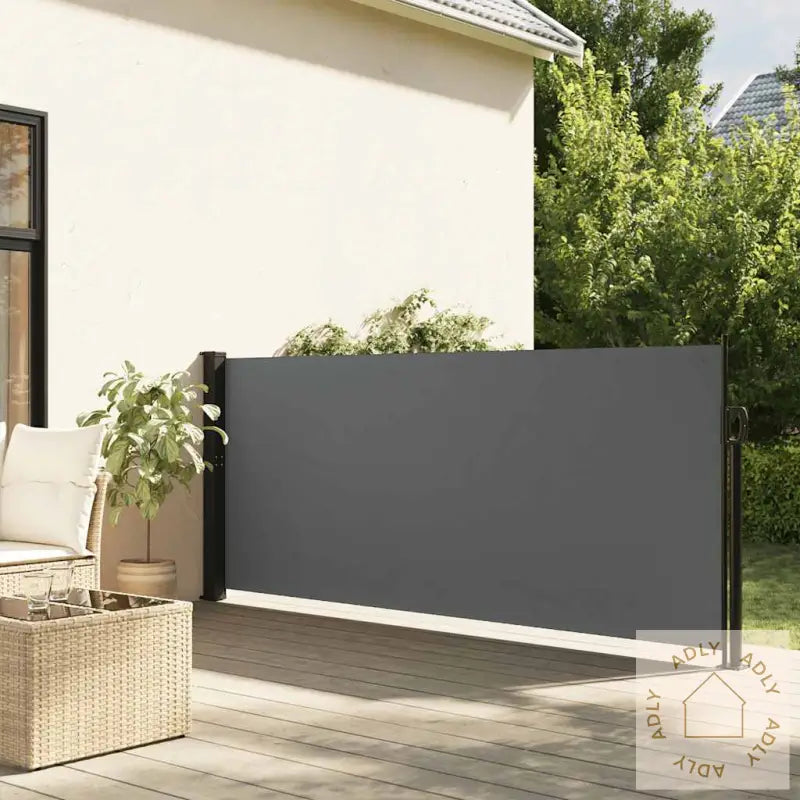 Uttrekkbar Sidemarkise Antrasitt 140X300 Cm