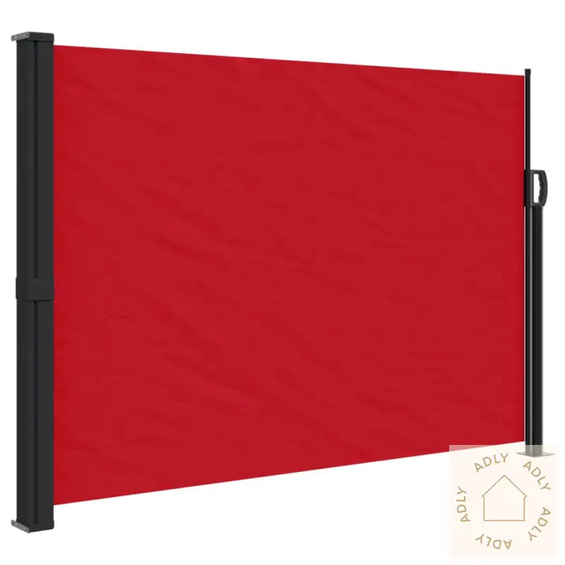 Uttrekkbar Sidemarkise 140X600 Cm Rød