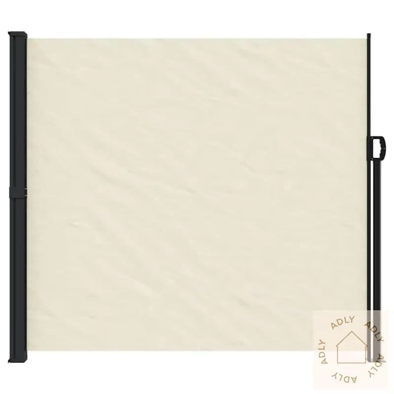Uttrekkbar Sidemarkise Kremhvit 180X500 Cm