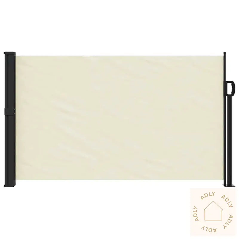 Uttrekkbar Sidemarkise Kremhvit 120X500 Cm
