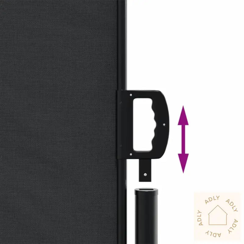 Uttrekkbar Sidemarkise Svart 120X1200 Cm