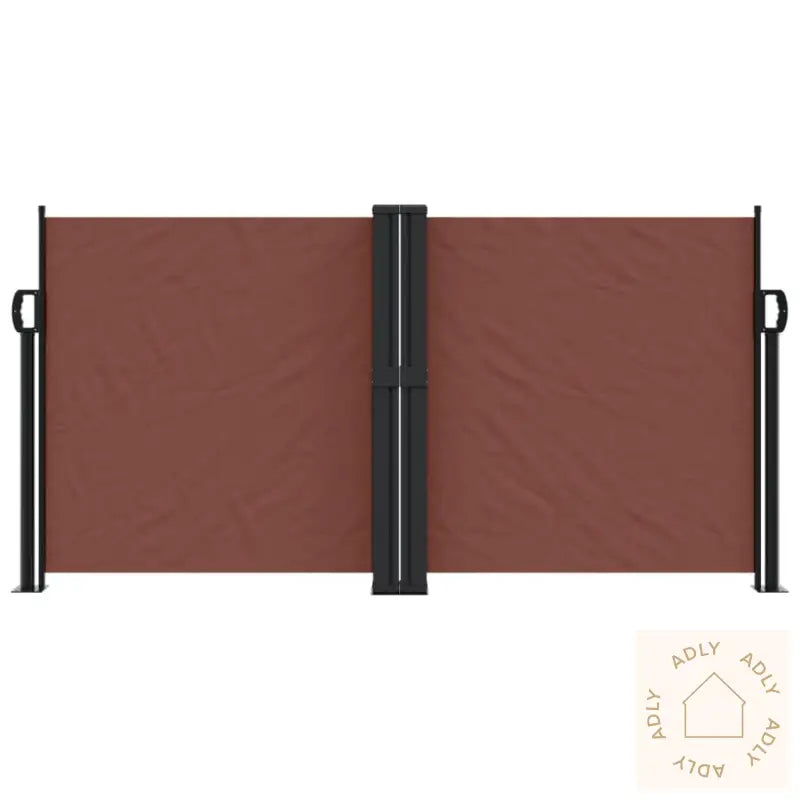 Uttrekkbar Sidemarkise Brun 120X1200 Cm