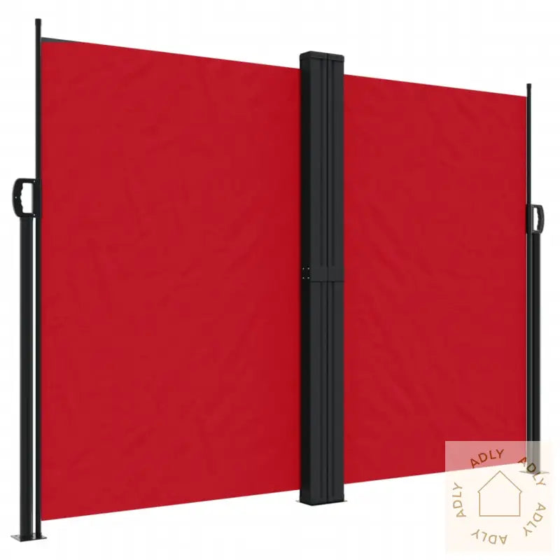 Uttrekkbar Sidemarkise 180X1200 Cm Rød