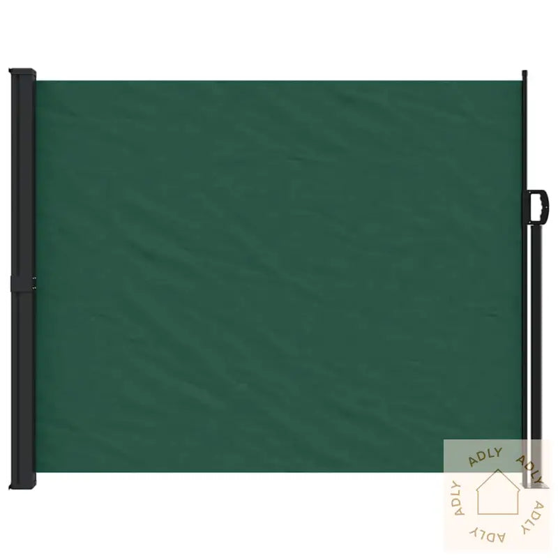 Uttrekkbar Sidemarkise Mørkegrønn 160X600 Cm