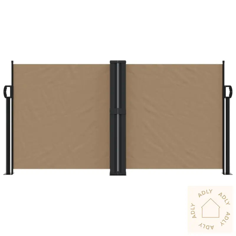 Uttrekkbar Sidemarkise 120X1200 Cm Gråbrun