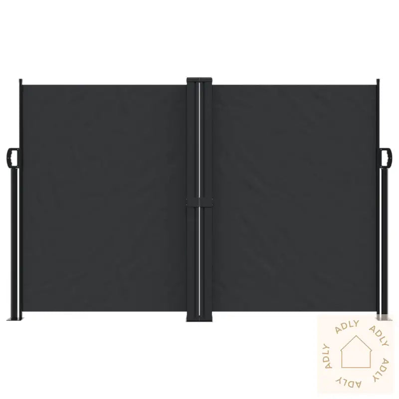 Uttrekkbar Sidemarkise 160X1000 Cm Svart