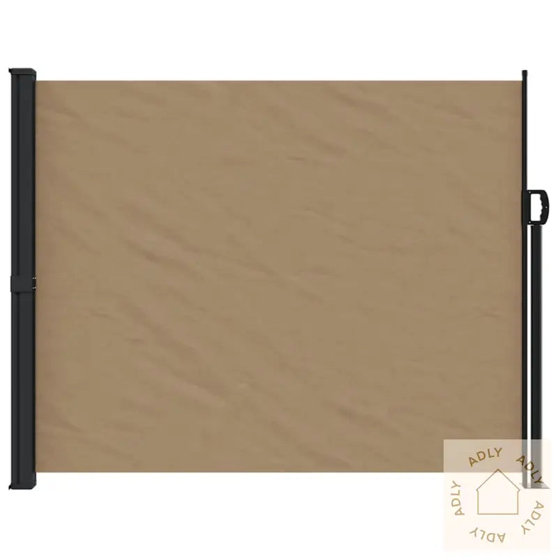 Uttrekkbar Sidemarkise Gråbrun 160X600 Cm