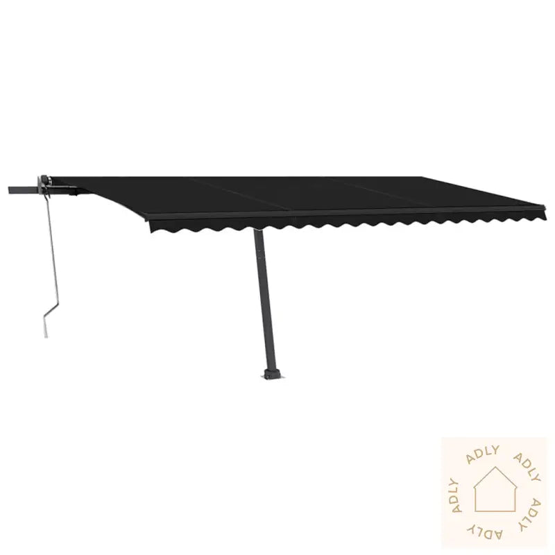 Automatisk Markise Med Vindsensor Og Led 500X350 Cm Antrasitt