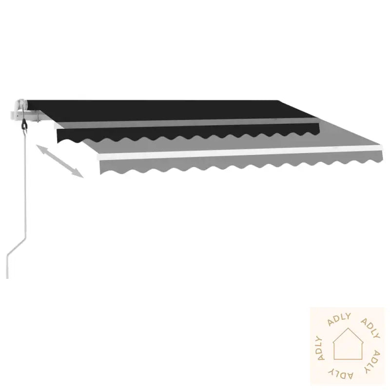 Frittstående Automatisk Markise 300X250 Cm Antrasitt