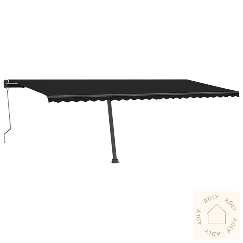 Frittstående Automatisk Markise 600X350 Cm Antrasitt