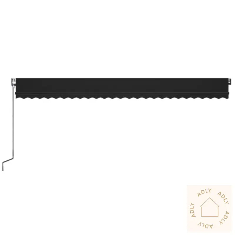 Automatisk Markise Med Vindsensor Og Led 600X350 Cm Antrasitt
