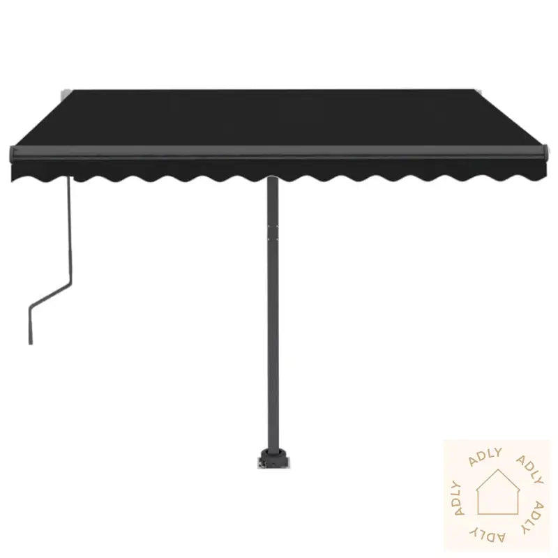 Frittstående Automatisk Markise 300X250 Cm Antrasitt