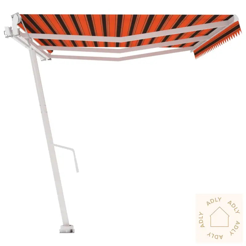 Frittstående Automatisk Markise 600X300 Cm Oransje Og Brun