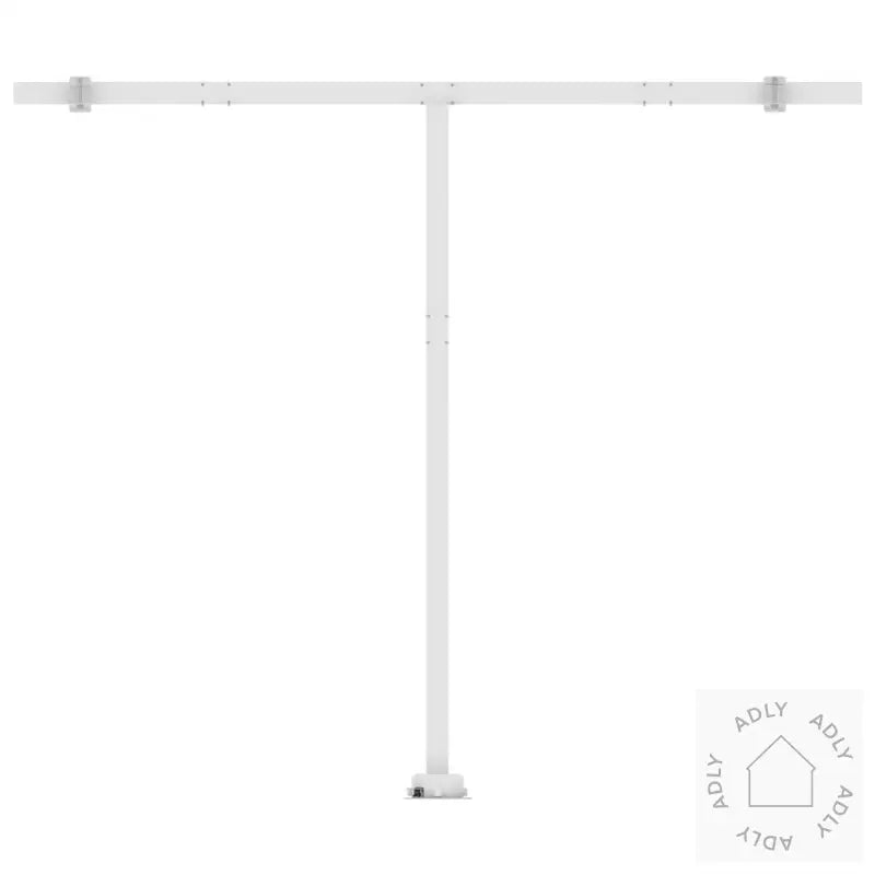 Frittstående Automatisk Markise 400X300Cm Gul Og Hvit