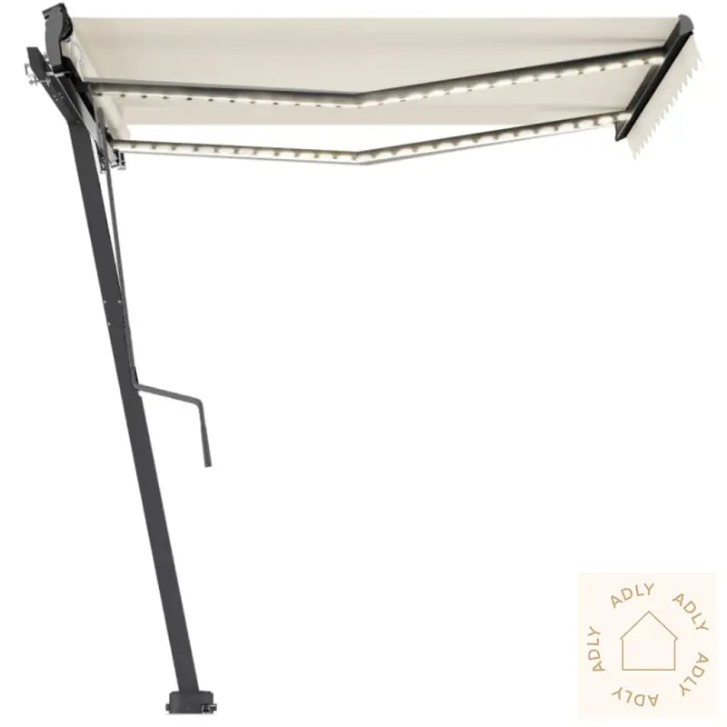 Frittstående Automatisk Markise 350X250 Cm Kremhvit