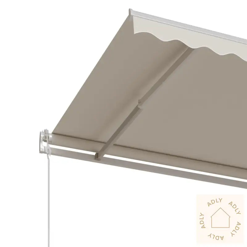 Automatisk Uttrekkbar Markise 350X250 Cm Kremhvit