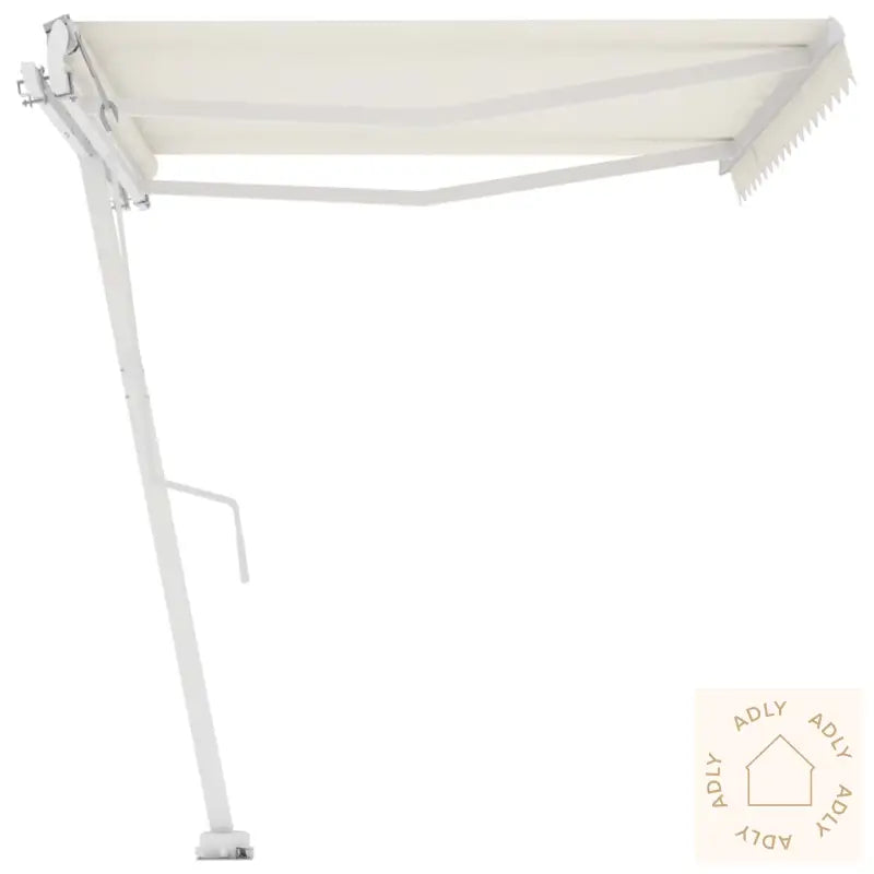 Frittstående Automatisk Markise 450X350 Cm Kremhvit