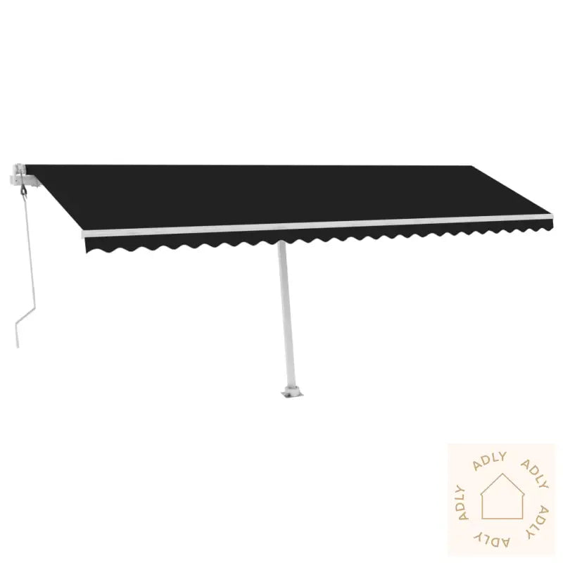 Automatisk Markise Med Vindsensor Og Led 600X350 Cm Antrasitt