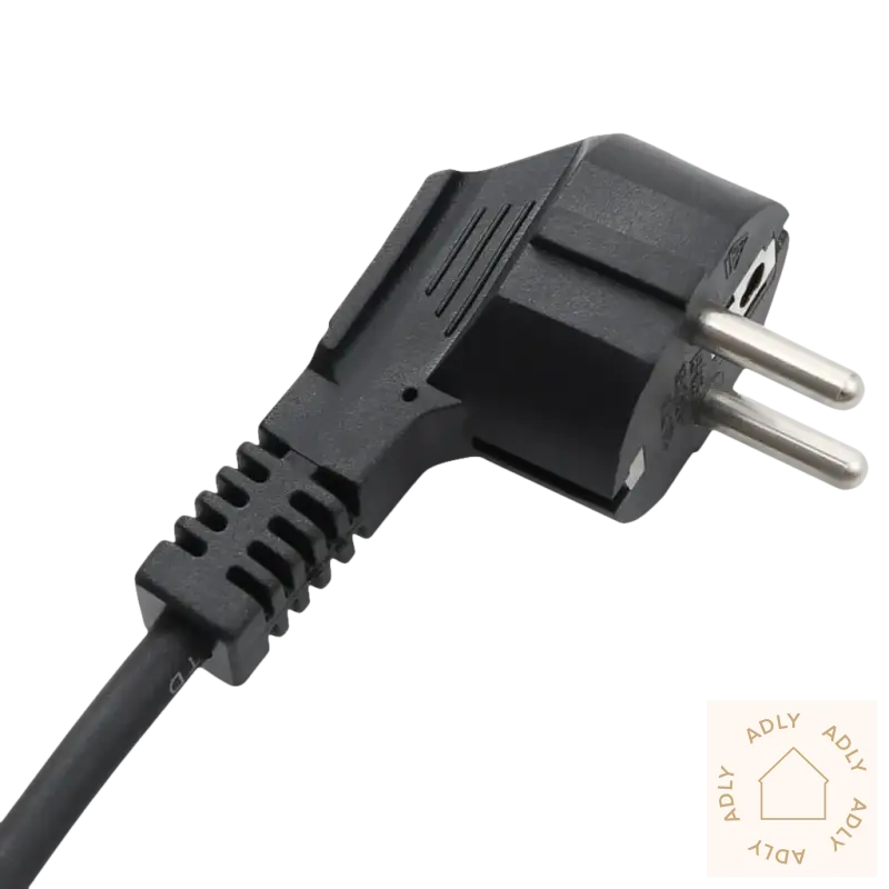 Black europeisk støpsel for uttrekkbare markisen med solid aluminiumsramme