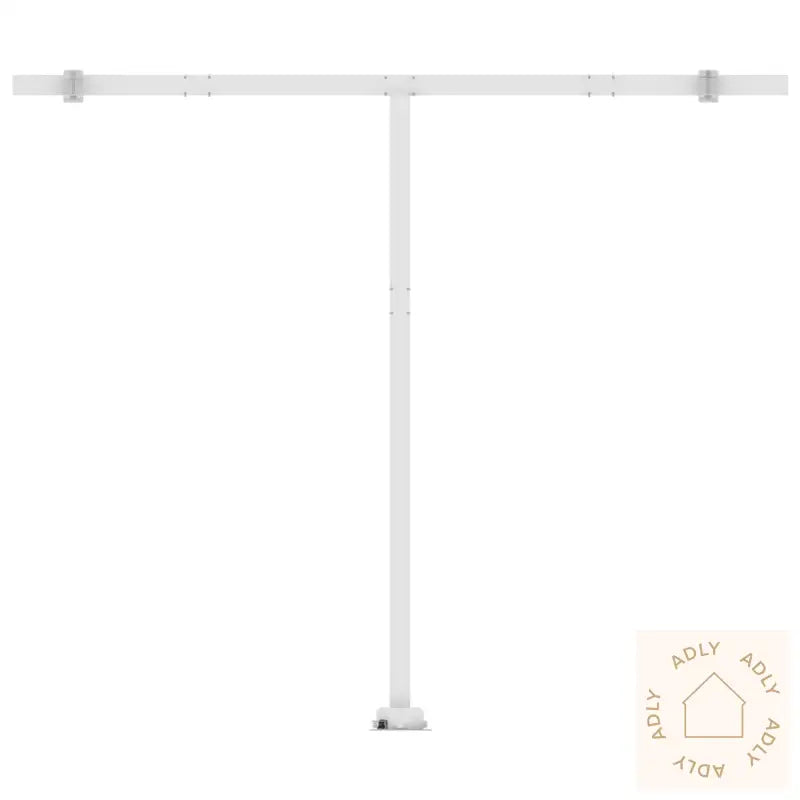 Frittstående Automatisk Markise 350X250 Cm Blå Og Hvit