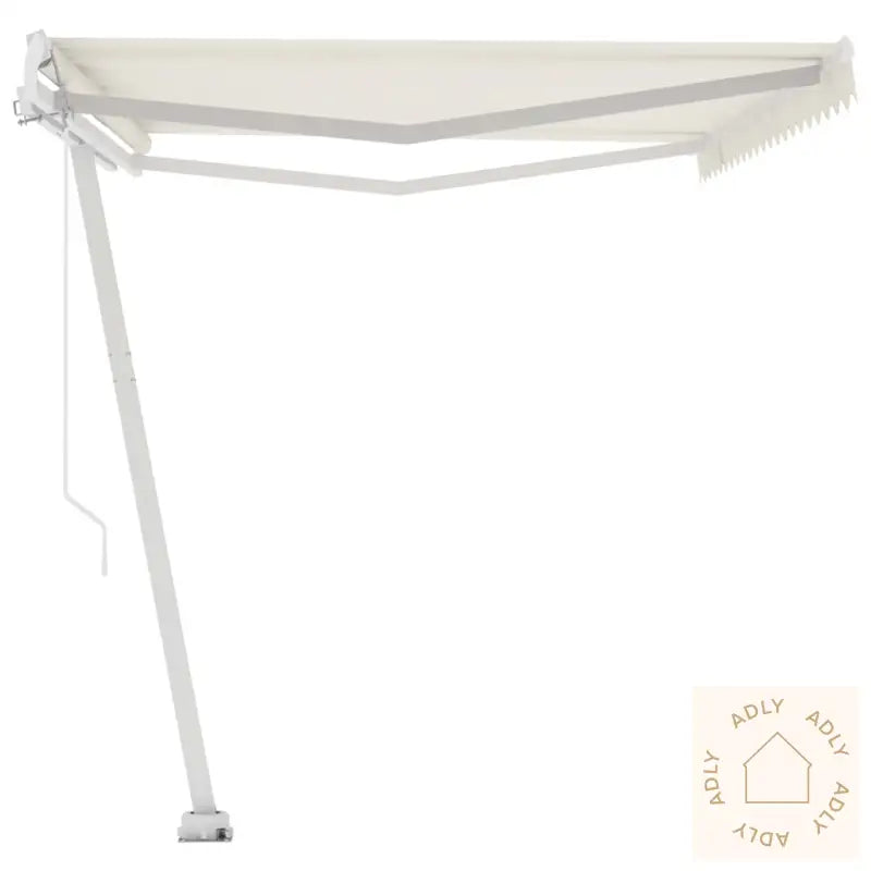 Frittstående Automatisk Markise 500X350 Cm Kremhvit