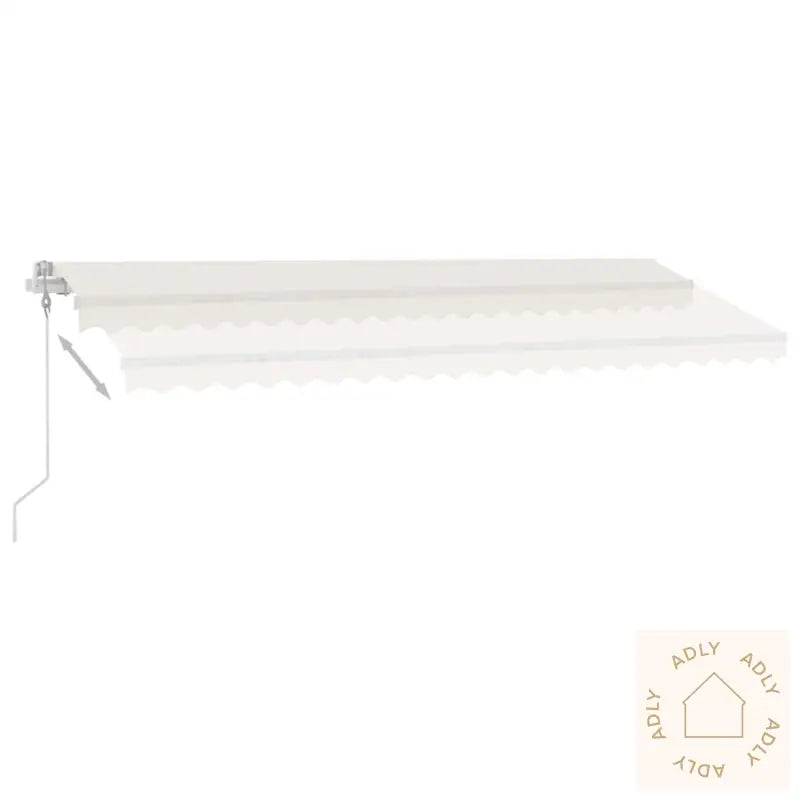 Frittstående Automatisk Markise 500X350 Cm Kremhvit