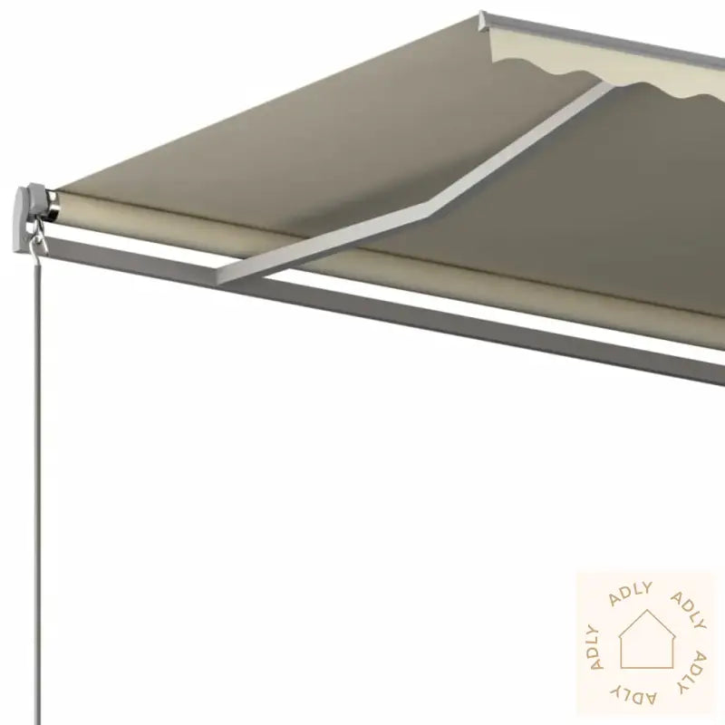 Frittstående Automatisk Markise 400X350 Cm Kremhvit