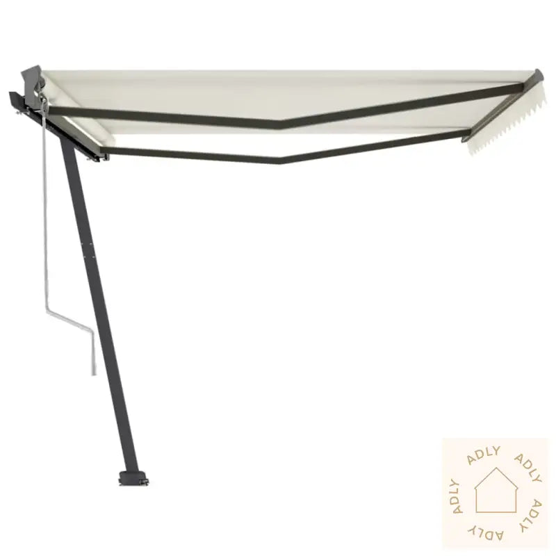 Frittstående Automatisk Markise 400X350 Cm Kremhvit