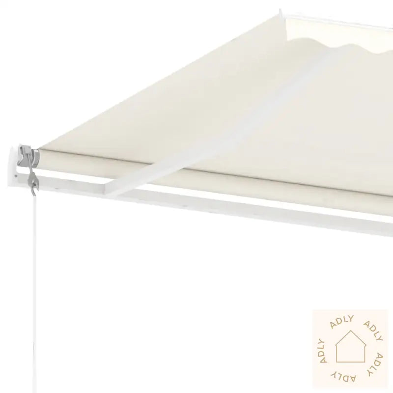 Frittstående Automatisk Markise 350X250 Cm Kremhvit