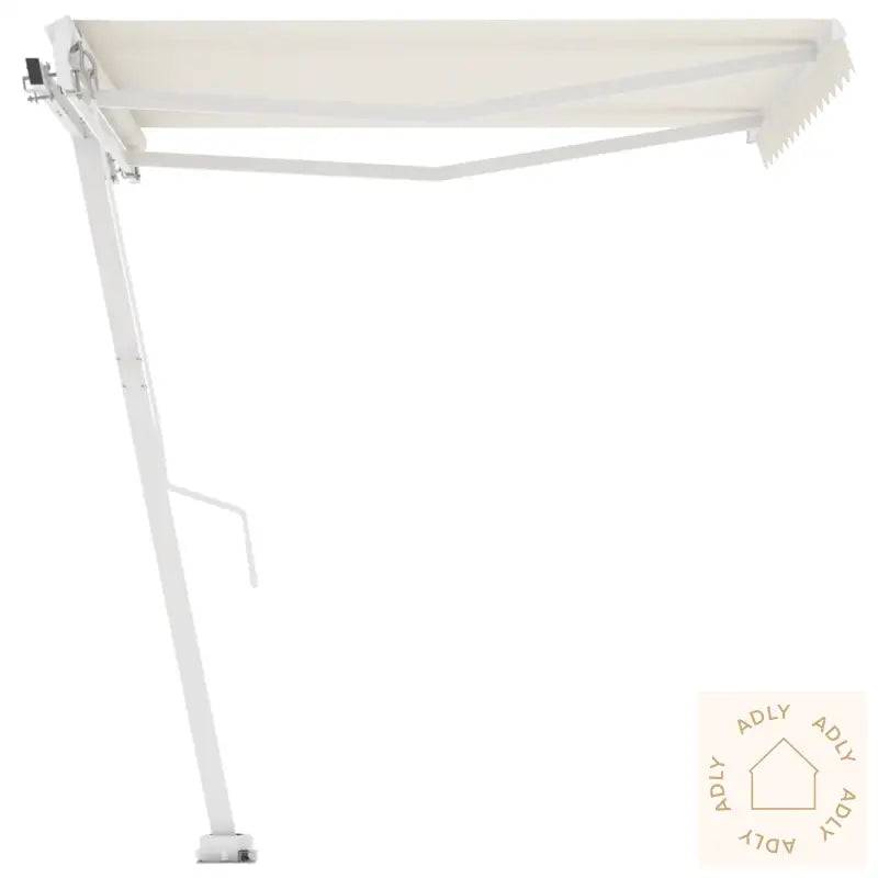 Frittstående Automatisk Markise 350X250 Cm Kremhvit