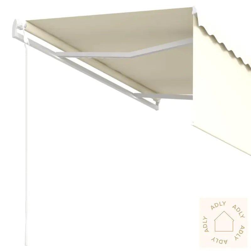 Automatisk Uttrekkbar Markise Med Rullegardin 3X2,5 M Kremhvit