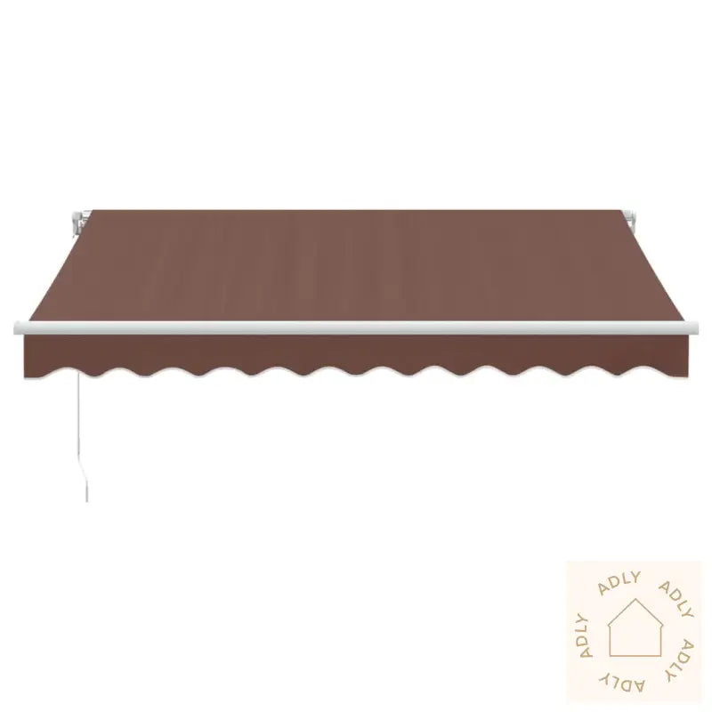 Manuell Uttrekkbar Markise Brun 300X250 Cm