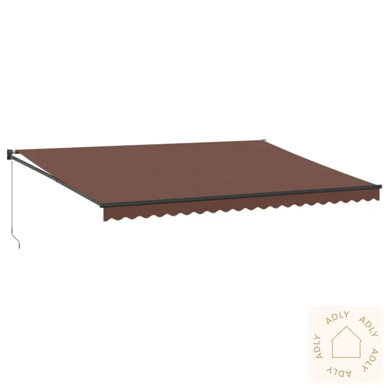 Manuell Uttrekkbar Markise Brun 500X300 Cm