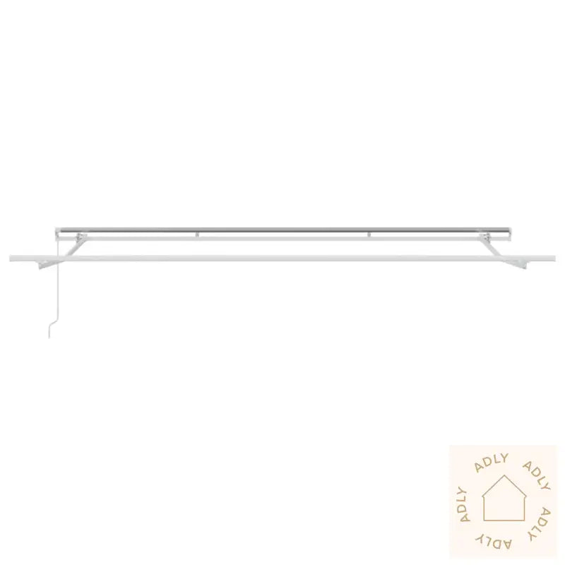 Manuell Uttrekkbar Markise Antrasitt Og Hvit 400X300 Cm