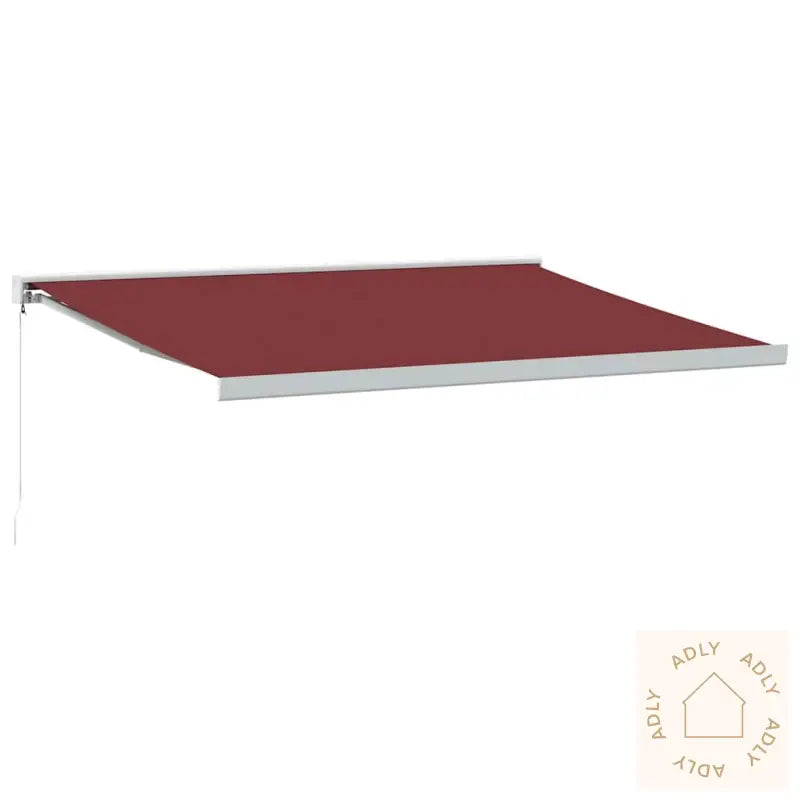 Manuell Uttrekkbar Markise Burgunder 400X300 Cm