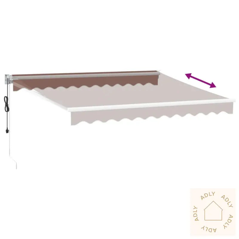 Automatisk Uttrekkbar Markise Burgunder 300X250 Cm