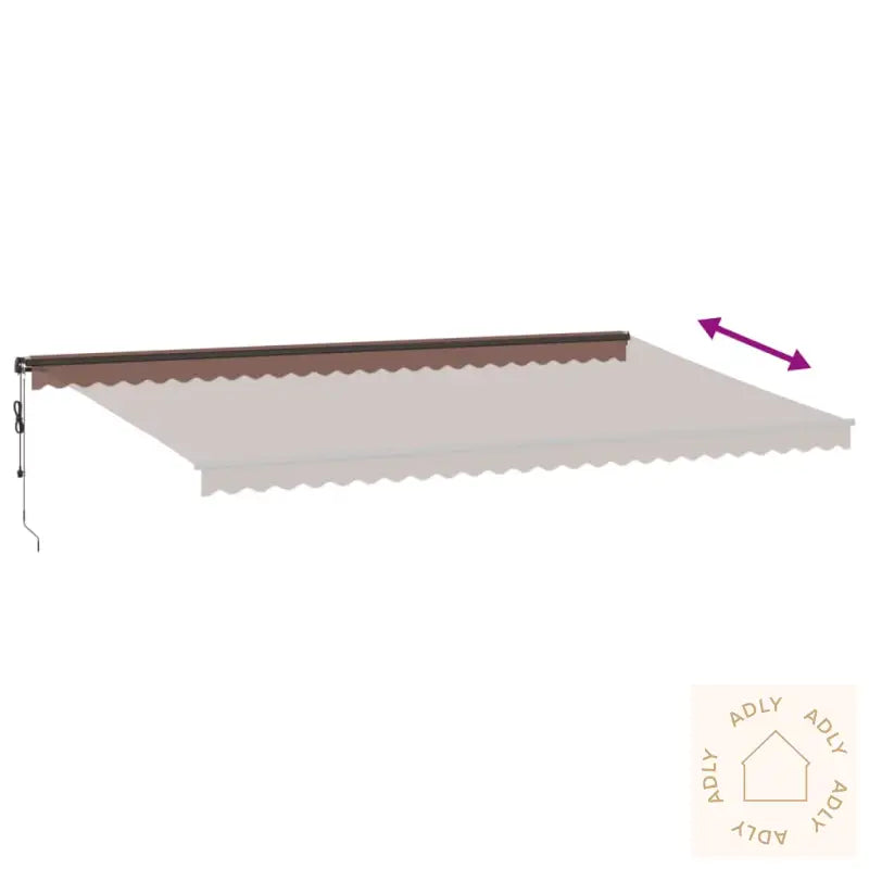 Automatisk Uttrekkbar Markise Brun 600X300 Cm