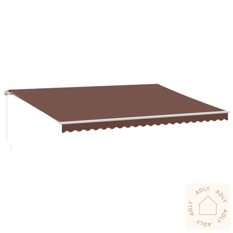 Manuell Uttrekkbar Markise Brun 500X300 Cm