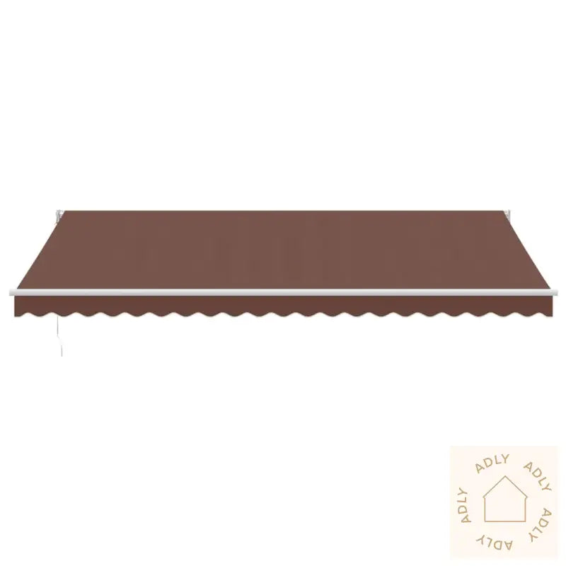 Manuell Uttrekkbar Markise Brun 500X300 Cm