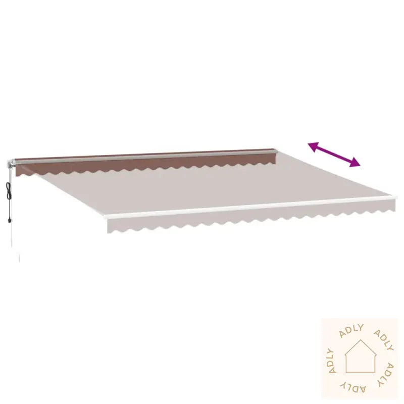 Automatisk Uttrekkbar Markise Brun 500X300 Cm