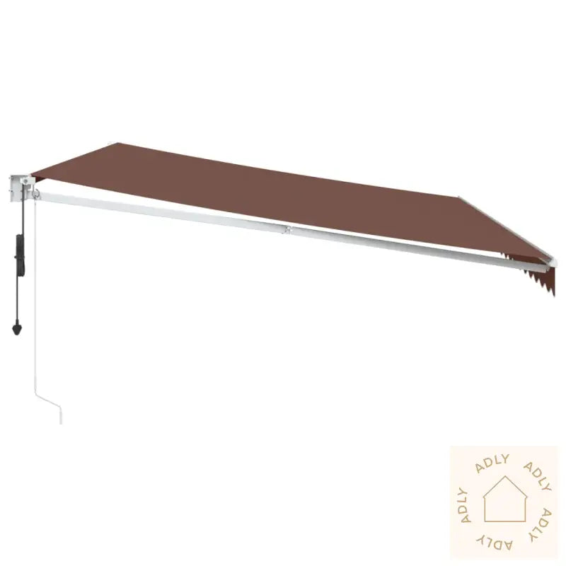 Automatisk Uttrekkbar Markise Brun 500X300 Cm