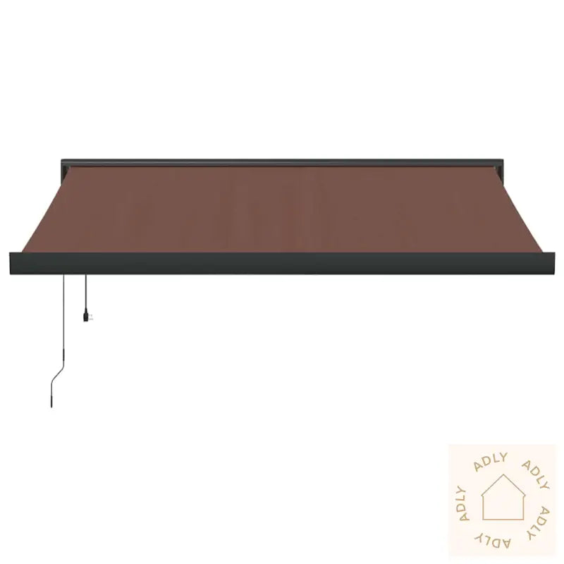 Automatisk Uttrekkbar Markise Brun 350X250 Cm