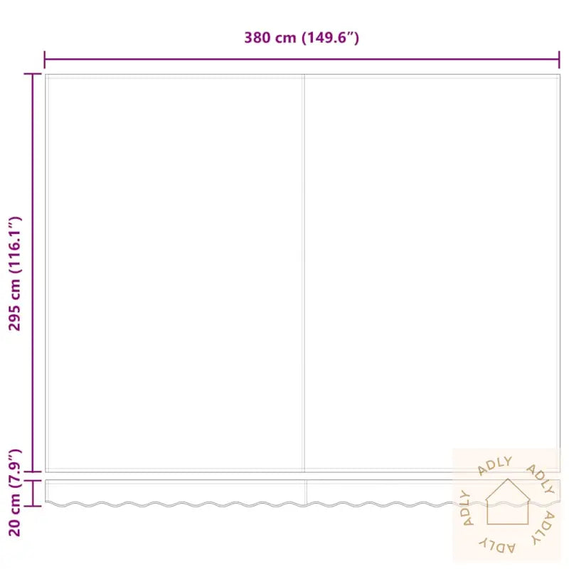 Manuell Uttrekkbar Markise Antrasitt Og Hvit 400X300 Cm