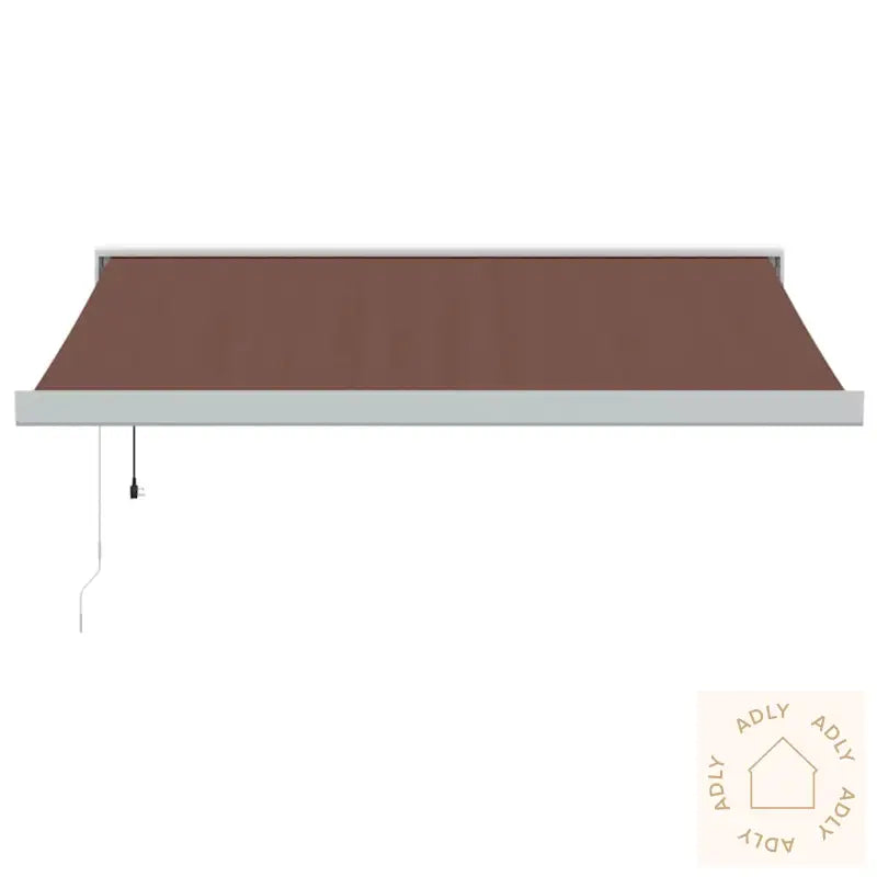 Automatisk Uttrekkbar Markise Brun 350X250 Cm