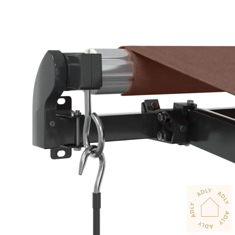 Manuell Uttrekkbar Markise Brun 400X300 Cm