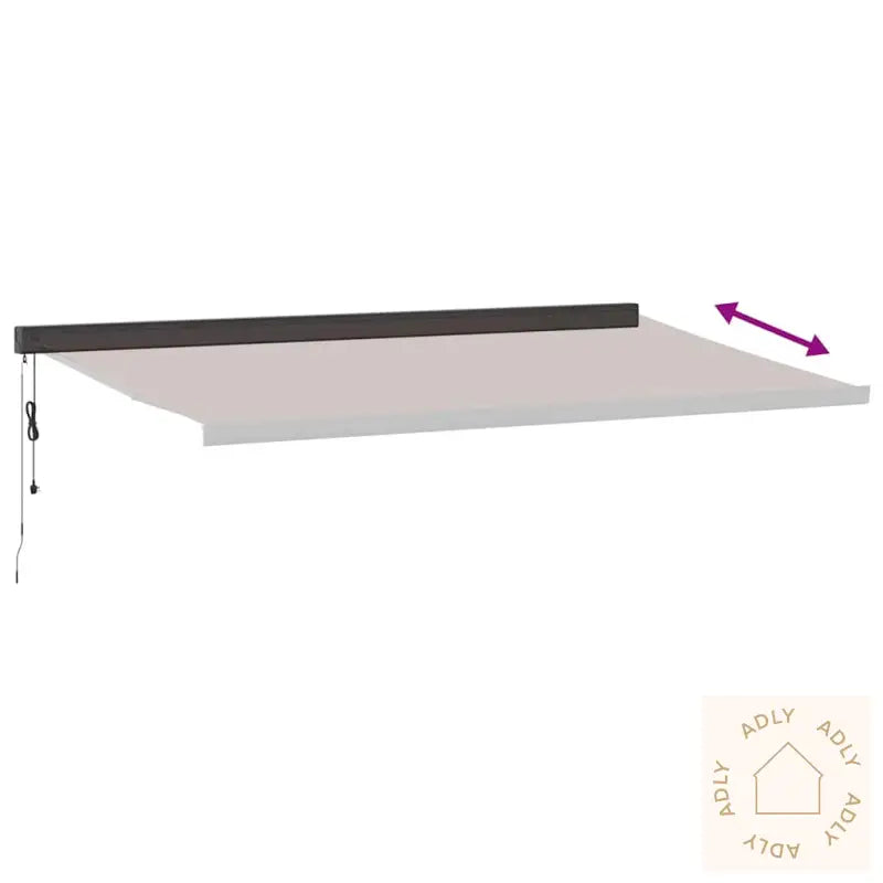Automatisk Uttrekkbar Markise Brun 500X300 Cm