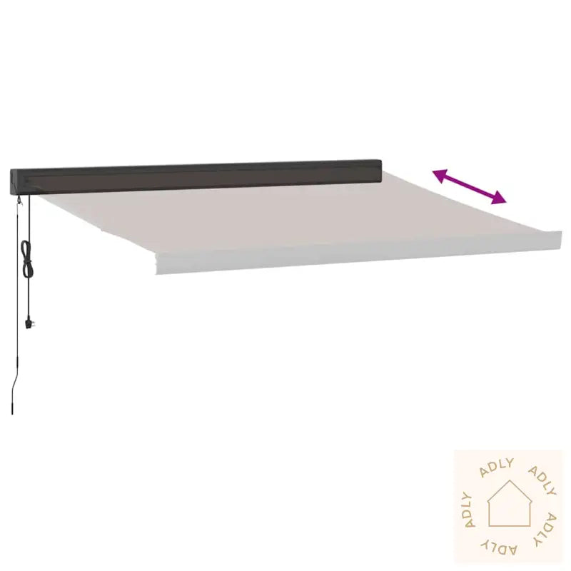 Automatisk Uttrekkbar Markise Brun 350X250 Cm