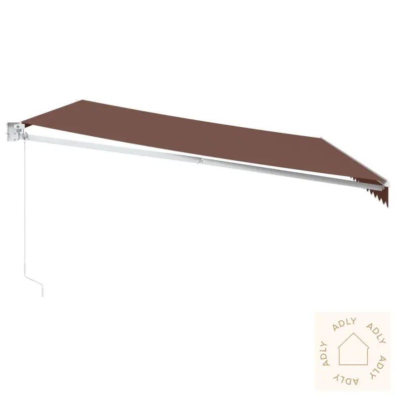 Manuell Uttrekkbar Markise Brun 500X300 Cm