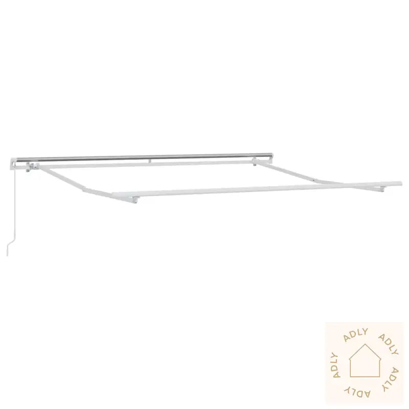 Manuell Uttrekkbar Markise Antrasitt Og Hvit 300X250 Cm